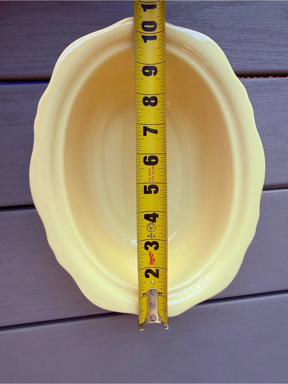 Gail Pittman Hospitality Collection Yellow Oval Serving Bowl